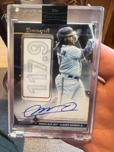 2023 Topps Luminaries Vladimir Guerrero Jr. Auto 1/1 Hardest Hit Home Run - Imagen 1 de 2