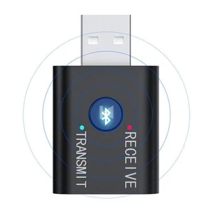 2 in1 USB Bluetooth 5.0 Audio Transmitter Receiver Adapter For MP3/CD player g - Picture 1 of 16