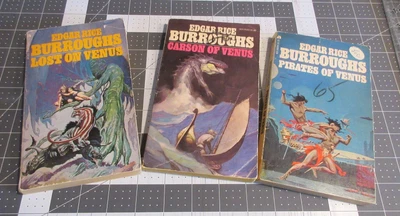 Lot of 3 Edgar Rice Burroughs Vintage Ace Paperbacks (Venus) Foto 1 de 3