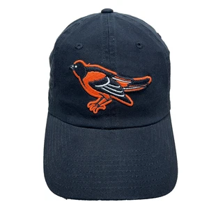 Cappello Baltimore Orioles berretto cinturino schiena nero arancione logo uccellino baseball papà twill - Foto 1 di 10