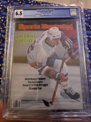 Top Pop - CGC 6.5 Sports Illustrated 14 de mayo de 1984 The Drive For Five Mike Bossy Foto 1 de 3
