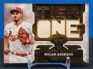 Nolan Arenado /199 Relic 2025 Topps Tier One T1RD-NA Die Cut Game Used Cardinals - Picture 1 of 10