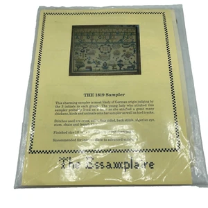 The Essamplaire 1819 Sampler Aguja Bordado Punto de Cruz Pájaros Animales - Imagen 1 de 5