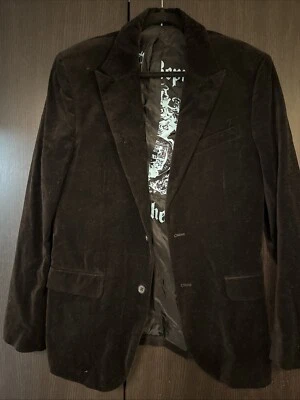 Juicy Couture мужской вельветовый блейзер спортивное пальто размер 42 черный раскрыть Genius - Изображение 1 из 4