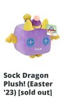 CONFIRMED ORDER Roblox Pet simulator X Sock Dragon Plush Easter '23 with CODE