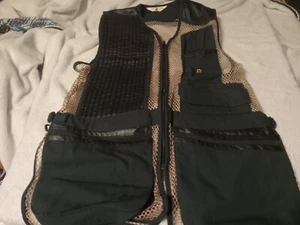 Vintage Bob Allen Full Zip Hunting Vest Large green USA Made Vented Breathable - Picture 1 of 8