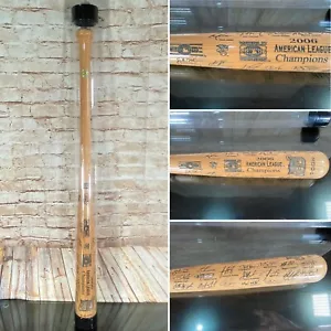 Custodia pipistrello firmata World Series 2006 MLB AL Champ DETROIT TIGERS Louisville Slugger - Foto 1 di 22