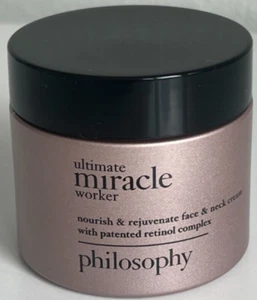 PHILOSOPHY ULTIMATE MIRACLE WORKER FACE & NECK RETINOL CREAM 2 FL OZ - Picture 1 of 4