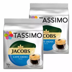 TASSIMO JACOBS Caffè Crema Mild Kaffee KAPSEL Röstkaffee 2x16 T-DISCS - Bild 1 von 2