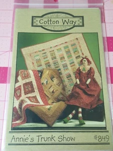 Annie's Trunk Show - Mini Quilt Pattern 849 From Cotton Way By Sheri Howard - Picture 1 of 4