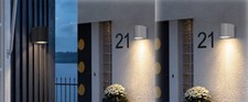 Applique modero a parete per esterno lampada giardino x faretto gu10 ip65