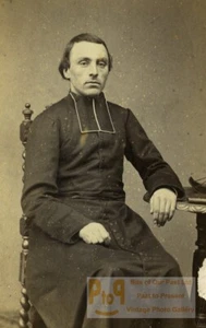 France Limoges Priest Religion Old CDV photo Martin 1875 - Imagen 1 de 3