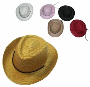 6 KINDER COWBOY / COWGIRL FARBIGE HÜTE Großhandel Großpackung Posten Kinder Westernhut - Bild 1 von 1