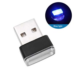 3-Pack USB Car Interior Atmosphere Light Ambient Decoration Lamp LED Light