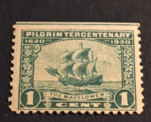 1920 US Stamps Scott# 548 - 1 Cent Pilgrims - Unused/LH/VF - Picture 1 of 2