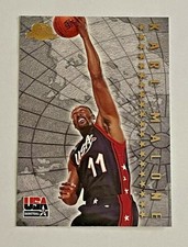 1995-96 Skybox Premium Karl Malone USA Basketball Insert Card U3