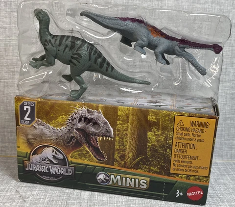 Jurassic World Minis SARCOSUCHUS IGUANODON figures LOOSE Dino Trackers Series 2 Cover