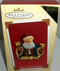 Jolly Old Kris Jingle`2004`Santa In Ivory Color..Christmas Hallmark Ornament-NEU - Bild 1 von 8