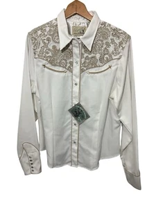NWT Women's Roper Embroidered Pearl Button shirt Size XL Rodeo Western - Picture 1 of 12