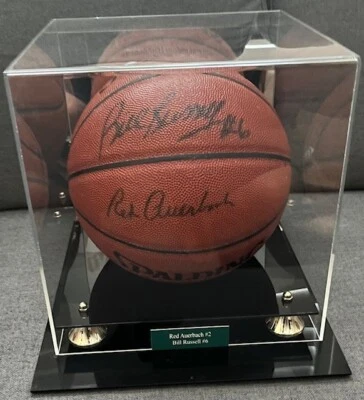 Bill Russell & Red Auerbach Signed Basketball (PSA LOA) - Image 1 of 4