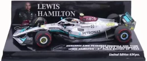 Minichamps Mercedes-AMG W13 3rd British GP 2022 - Lewis Hamilton 1/43 Scale - Picture 1 of 4