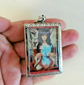 Holy Love 9 Fox Tails Lady LP.Khru Ba Beng Powerful Thai Amulet Wealthy,Love - Picture 1 of 9