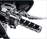 Avon Gel Grips Chrome For Cable Throttle #GEL-70-CH Harley Davidson