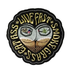 Écusson Létale Threat Live Fast Environ 11 X 16 CM/4,25 x 5,75 Pouce - Picture 1 of 1