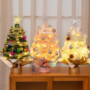 Artificial Mini Christmas Tree Colorful Miniature Pine  Living Room - Picture 1 of 16