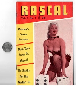 RASCAL Magazine #1 Men's Interest, Figure Models, Fiction, Humor, 1956 ? - Imagen 1 de 3