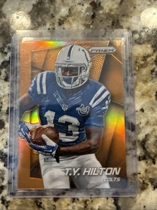 2014 Panini Prizm 136 T.Y. Hilton Orange Prizm - Picture 1 of 3