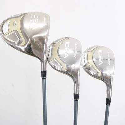 Adams IDEA A7OS Women 1,3,5 Wood Set Graphite Grafalloy Ladies RH (Dent) S-15194 - Image 1 of 4