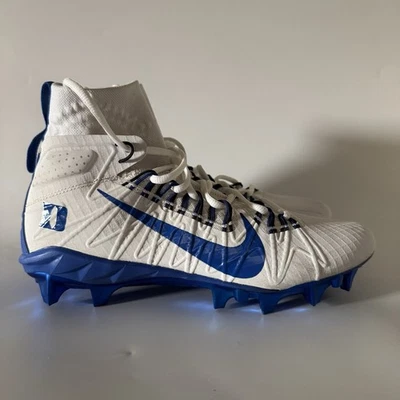 Nike Men 10 Alpha Huarache 7 Elite Duke Blue Devils PE Lacrosse Cleat BV0861-101 - Image 1 of 4