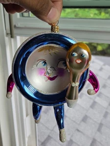Christopher Radko CHRISTMAS Ornament On the Run The Dish Ran Away with the Spoon - Picture 1 of 8