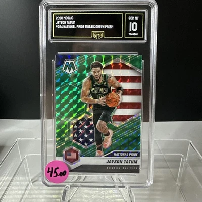 2020 mosaic national pride green Jayson Tatum #254 GMA 10 - Image 1 of 2