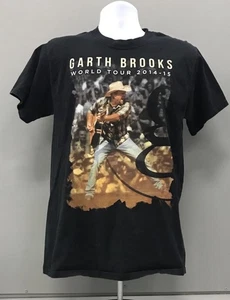 Hanes Herren T-Shirt schwarz Garth Brooks 2014-15 World Tour Gr. Lg doppelseitig - Bild 1 von 3