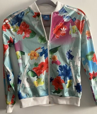 Adidas Originales Niñas Grande Supergirl Pista Cremallera Floral Chaqueta Mediana Reino Unido 10-11 Años Foto 1 de 4