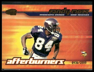 2001 Pacific Invincible #13 Randy Moss Afterburners #/2000 Minnesota Vikings - Picture 1 of 2