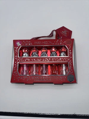 Juego de 5 aceites labiales nutritivos PARIS HILTON aceite de jojoba infundido belleza limpia Foto 1 de 4