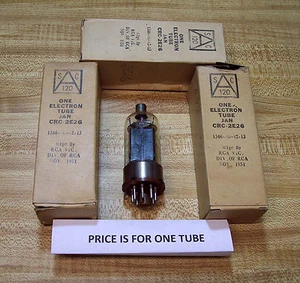 JAN 2E26 RCA Victor Octal Beam Pentode Tube NOS 11/51 Menge GETESTET - Bild 1 von 1