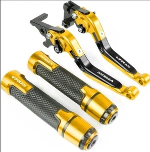 KIT LEVE FRIZIONE E FRENO + MANOPOLE PER HONDA VFR800 VTEC 2002-2008 ORO GOLD - Imagen 1 de 1