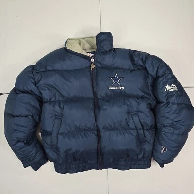 Vintage 90s Pro Player Men XL Dallas Cowboys Duck Down Full Zip Puffer Jacket - Image 1 of 4
