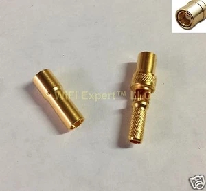 SMB Female 50oHm Jack Solder crimp RG58 LMR195 RG142 RG400 Straight RF connector - Picture 1 of 2
