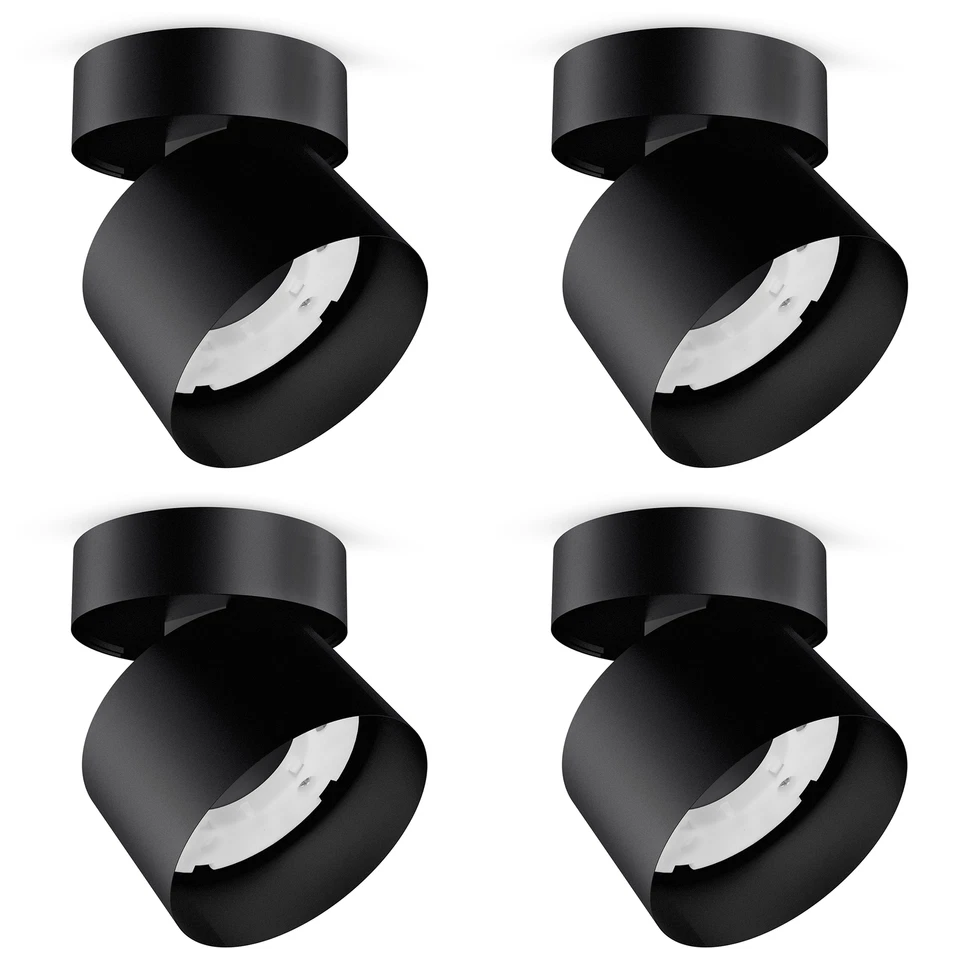 SSC-LUXON SAMU Aufbauleuchte Aufbauspot Aufbaustrahler schwarz schwenkbar drehbar GX53