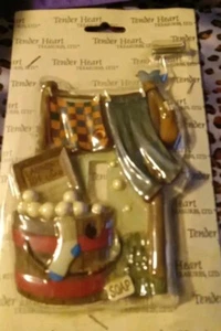 Vintage Tender Heart Treasures Switch plate Cover Laundry Room Motif New - Picture 1 of 9