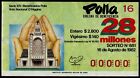 CHILE, LOTTERY TICKET, "POLLA CHILENA", GAME # 881, YEAR 1982, NUMBER 00000