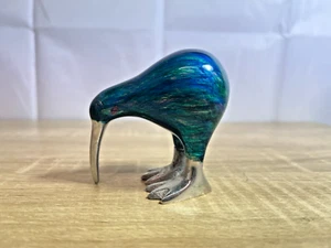 Vintage New Zealand Kiwi Bird Figurine – Resin Body & Pewter Feet – 7cm Tall - Picture 1 of 6