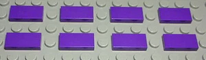 Lego Tile - Dark Purple 1x2 8 Pieces - Picture 1 of 1