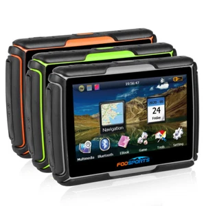 4.3" Touch Motorcycle GPS Bluetooth Navigation SAT NAV Car Navigator Free AU Map - Picture 1 of 13
