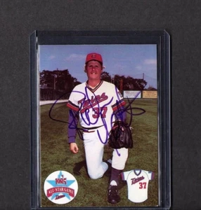 1985 PARK PRESS RC VINTAGE CARD SIGNED IP AUTO RICH YETT MINNESOTA TWINS - Picture 1 of 2